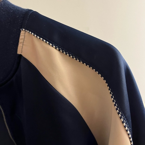 Toka Uomo Embroidered Bird Bomber Satin Jacket - Picture 10 of 13